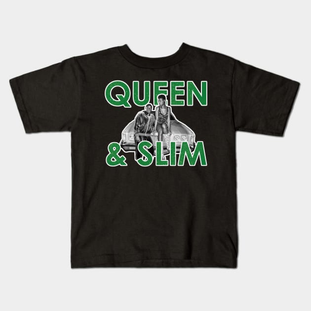 queen and slim Kids T-Shirt by Amberstore